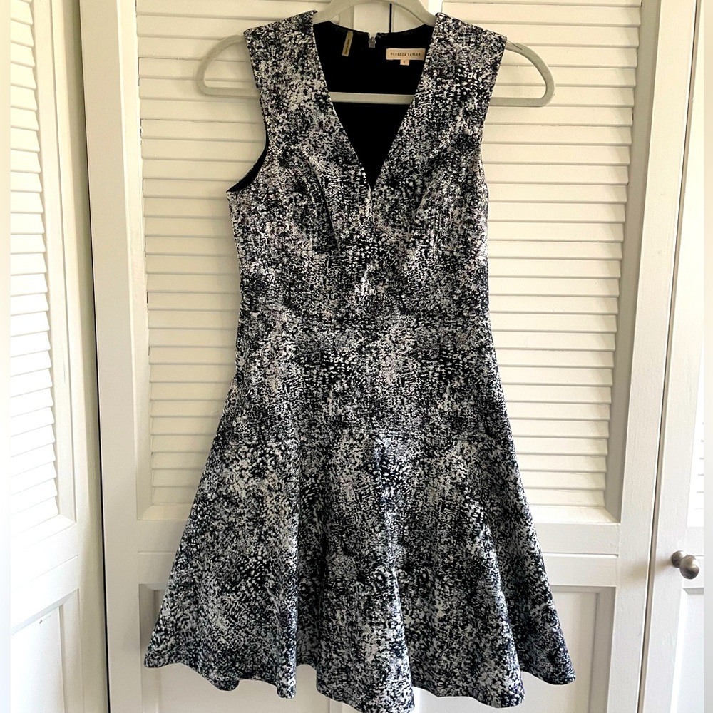 Rebecca Taylor midi-dress B&W